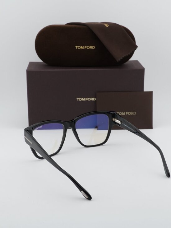 Tom Ford FT5745-B 001 Cat Eye Eyeglasses - Shiny Black 54mm main image 4